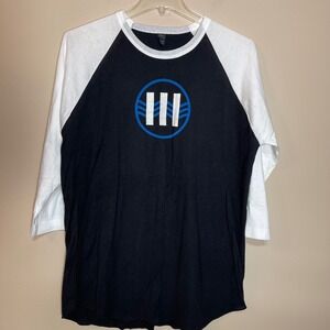 Jack White Lazaretto 2014 Tour Baseball Tee Black White 3/4 Sleeve XL Tultex